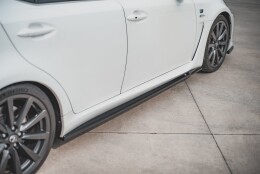 Seitenschweller Ansatz Cup Leisten passend für Lexus IS F Mk2 schwarz matt