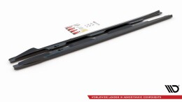 Seitenschweller Ansatz Cup Leisten passend für Lexus IS F Mk2 schwarz matt