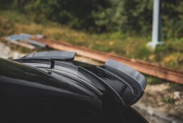 Heck Spoiler Aufsatz Abrisskante passend für Porsche Panamera Turbo 970 schwarz Hochglanz
