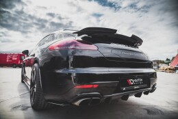 Heck Spoiler Aufsatz Abrisskante passend für Porsche Panamera Turbo 970 schwarz Hochglanz