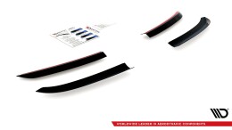Heck Spoiler Aufsatz Abrisskante passend für Porsche Panamera Turbo 970 schwarz Hochglanz