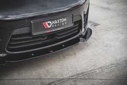 Cup Spoilerlippe Front Ansatz V.1 passend für Porsche Panamera Turbo 970 Facelift schwarz Hochglanz