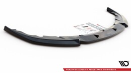 Cup Spoilerlippe Front Ansatz V.1 passend für Porsche Panamera Turbo 970 Facelift schwarz Hochglanz