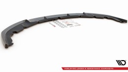 Cup Spoilerlippe Front Ansatz V.1 passend für Porsche Panamera Turbo 970 Facelift schwarz Hochglanz