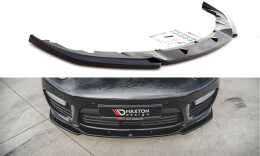 Cup Spoilerlippe Front Ansatz V.2 passend für Porsche Panamera Turbo 970 Facelift schwarz Hochglanz