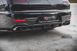 Heck Ansatz Diffusor passend für Porsche Panamera Turbo 970 Facelift schwarz Hochglanz