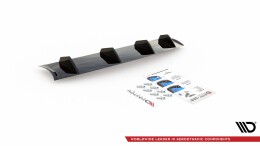 Street+ Heck Ansatz Diffusor passend für Porsche Panamera Turbo 970 FL schwarz Hochglanz