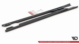 Seitenschweller Ansatz Cup Leisten V.1 passend für Porsche Panamera Turbo 970 Facelift schwarz Hochglanz