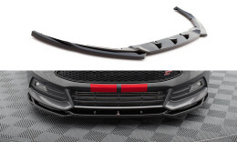 Cup Spoilerlippe Front Ansatz V.5 passend für Ford Focus ST Mk3 Facelift schwarz Hochglanz