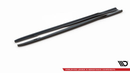 Seitenschweller Ansatz Cup Leisten V.2 passend für Ford Focus ST Mk3 schwarz Hochglanz