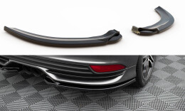 Street+ Heck Ansatz Flaps V.2 passend für Ford Focus ST Mk3 FL schwarz Hochglanz