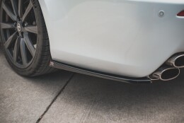 Heck Ansatz Flaps Diffusor passend für Lexus IS F Mk2 schwarz matt
