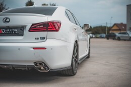 Heck Ansatz Flaps Diffusor passend für Lexus IS F Mk2 schwarz matt