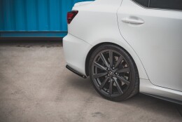 Heck Ansatz Flaps Diffusor passend für Lexus IS F Mk2 schwarz matt