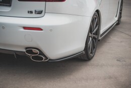 Heck Ansatz Flaps Diffusor passend für Lexus IS F Mk2 schwarz matt