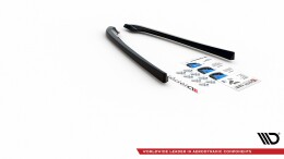 Heck Ansatz Flaps Diffusor passend für Lexus IS F Mk2 schwarz matt