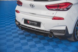 Heck Ansatz Diffusor V.3 für Hyundai I30 N Mk3 Hatchback schwarz matt