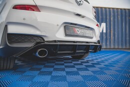 Heck Ansatz Diffusor V.3 passend für Hyundai I30 N Mk3 Hatchback schwarz Hochglanz