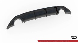 Heck Ansatz Diffusor V.3 passend für Hyundai I30 N Mk3 Hatchback schwarz Hochglanz