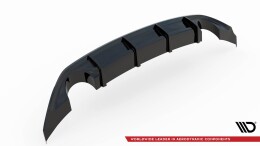 Heck Ansatz Diffusor V.3 passend für Hyundai I30 N Mk3 Hatchback schwarz Hochglanz