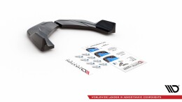 Heck Ansatz Flaps Diffusor V.4 passend für Hyundai I30 N Mk3 Hatchback schwarz Hochglanz