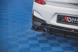 Heck Ansatz Flaps Diffusor V.4 für Hyundai I30 N Mk3 Hatchback Carbon Look
