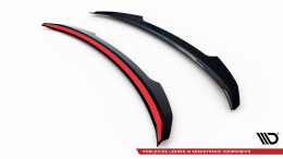Heck Spoiler Aufsatz Abrisskante passend für Volvo S60 R-Design Mk3 schwarz Hochglanz