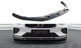 Cup Spoilerlippe Front Ansatz V.1 für Volvo S60/V60 R-Design Mk3 schwarz Hochglanz