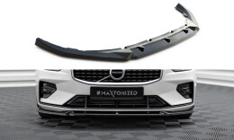 Cup Spoilerlippe Front Ansatz V.1 passend für Volvo S60/V60 R-Design Mk3 schwarz Hochglanz