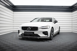 Cup Spoilerlippe Front Ansatz V.1 passend für Volvo S60/V60 R-Design Mk3 schwarz Hochglanz