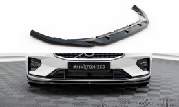 Cup Spoilerlippe Front Ansatz V.2 passend für Volvo S60/V60 R-Design Mk3 schwarz Hochglanz
