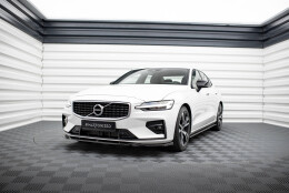 Cup Spoilerlippe Front Ansatz V.2 passend für Volvo S60/V60 R-Design Mk3 schwarz Hochglanz