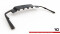 Mittlerer Cup Diffusor Heck Ansatz DTM Look passend für Volvo S60/V60 R-Design Mk3 schwarz Hochglanz