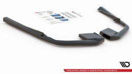 Heck Ansatz Flaps Diffusor für Volvo S60 R-Design Mk3 schwarz Hochglanz