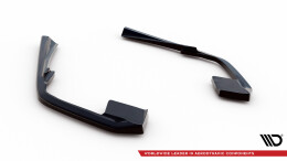 Street+ Heck Ansatz Flaps passend für Volvo S60/V60 R-Design Mk3 schwarz Hochglanz