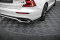 Heck Ansatz Flaps Diffusor passend für Volvo S60/V60 R-Design Mk3 schwarz Hochglanz