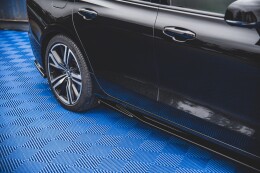Seitenschweller Ansatz Cup Leisten V.1 für Volvo S60 R-Design Mk3 schwarz Hochglanz