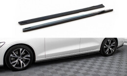 Seitenschweller Ansatz Cup Leisten V.1 passend für Volvo S60/V60 R-Design Mk3 schwarz Hochglanz