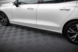 Seitenschweller Ansatz Cup Leisten V.1 passend für Volvo S60/V60 R-Design Mk3 schwarz Hochglanz