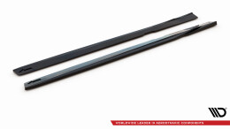 Seitenschweller Ansatz Cup Leisten V.1 passend für Volvo S60/V60 R-Design Mk3 schwarz Hochglanz