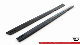 Seitenschweller Ansatz Cup Leisten V.1 passend für Volvo S60/V60 R-Design Mk3 schwarz Hochglanz