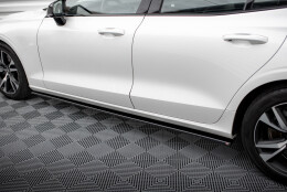 Seitenschweller Ansatz Cup Leisten V.2 passend für Volvo S60/V60 R-Design Mk3 schwarz Hochglanz