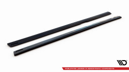 Seitenschweller Ansatz Cup Leisten V.2 passend für Volvo S60/V60 R-Design Mk3 schwarz Hochglanz