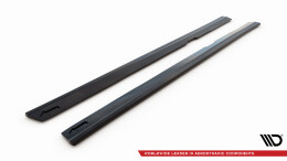 Seitenschweller Ansatz Cup Leisten V.2 passend für Volvo S60/V60 R-Design Mk3 schwarz Hochglanz