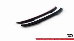 Heck Spoiler Aufsatz Abrisskante passend für Skoda Kamiq Mk1 schwarz Hochglanz