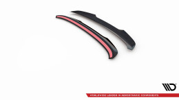 Heck Spoiler Aufsatz Abrisskante passend für Skoda Kamiq Mk1 schwarz Hochglanz
