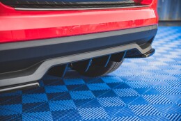 Heck Ansatz Diffusor passend für Skoda Kamiq Mk1 schwarz Hochglanz