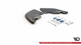 Heck Ansatz Flaps Diffusor passend für Skoda Kamiq Mk1 schwarz Hochglanz