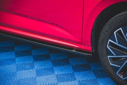 Seitenschweller Ansatz Cup Leisten passend für Skoda Kamiq Mk1 schwarz Hochglanz