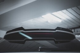 Heck Spoiler Aufsatz Abrisskante V.2 für Audi RS6 C7 schwarz matt